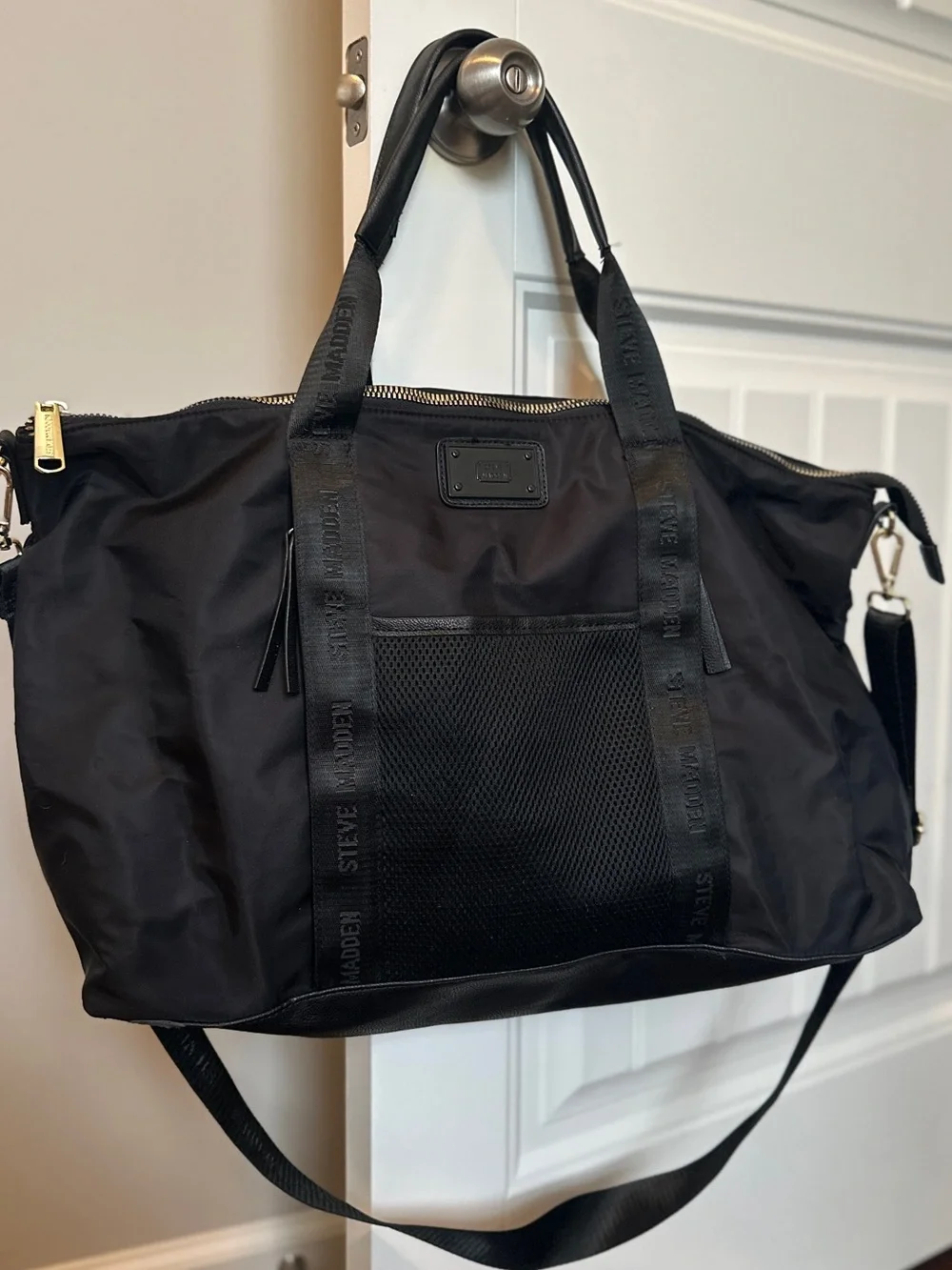 Like New! Black Steve Madden Tote/Duffel Bag